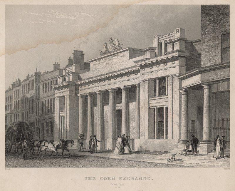 Die Kornbörse, Mark Lane, London von English School
