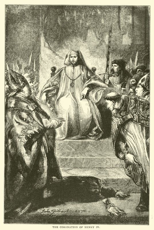 Die Krönung von Heinrich IV von English School