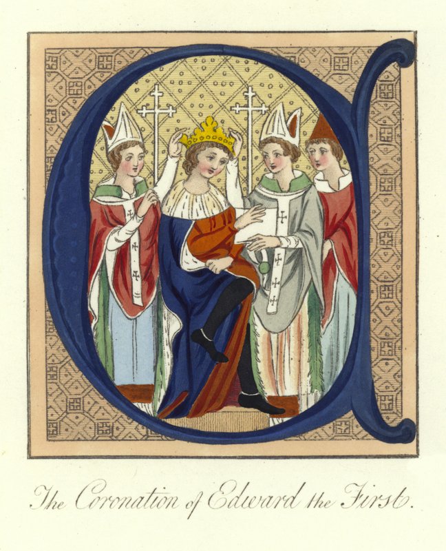 Die Krönung von König Eduard I. von England, 1274 von English School