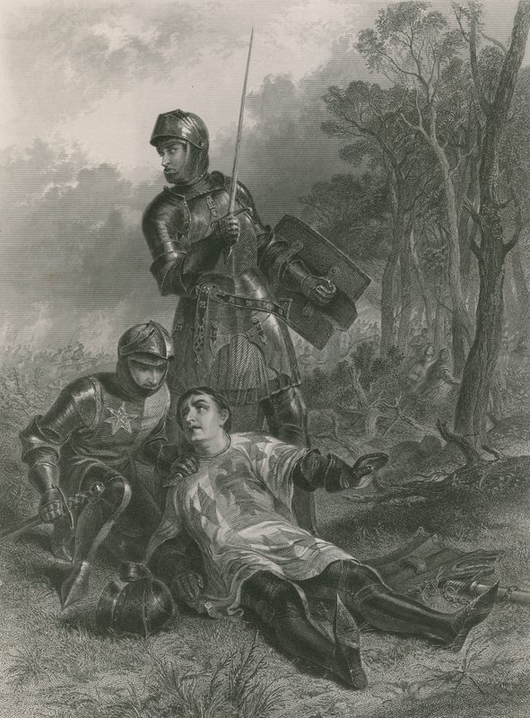 Der Tod des Earl of Warwick, König Heinrich VI von English School