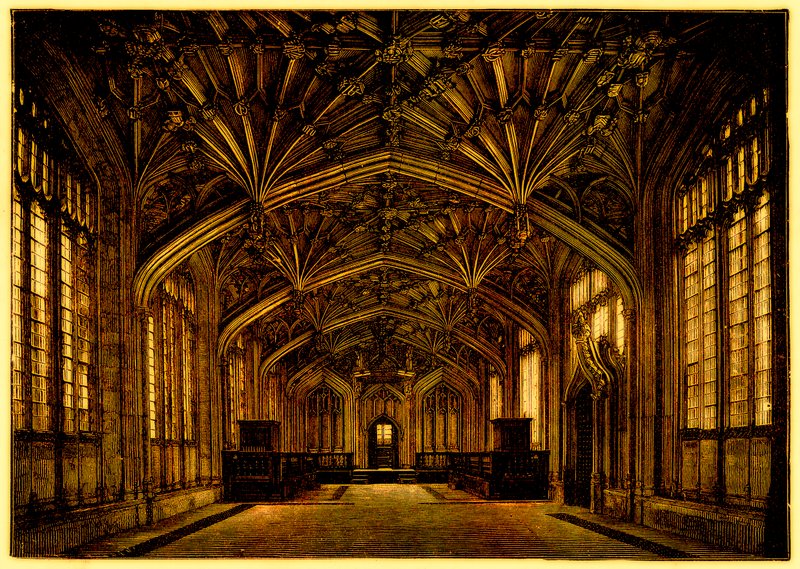 Die Divinity School, Oxford: erbaut zwischen 1445 und 1454, Illustration aus Eine Studenten-Geschichte Englands von Samuel R. Gardiner, veröffentlicht 1902 (digital verbessert) von English School