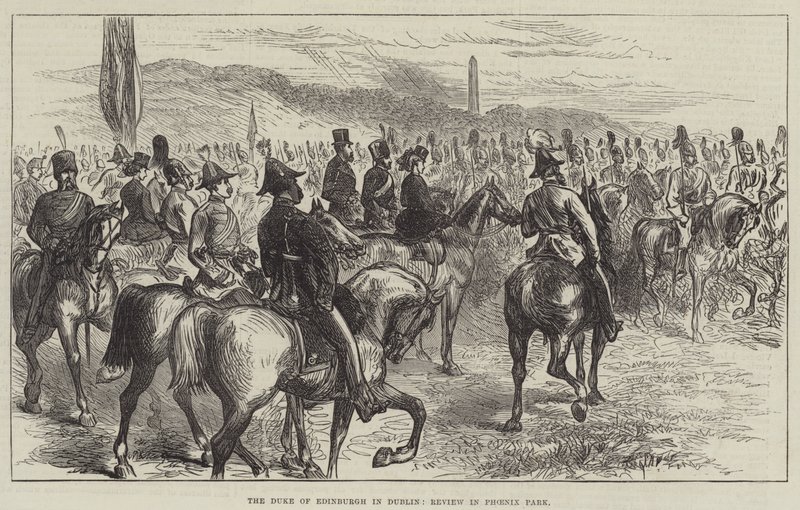 Der Herzog von Edinburgh in Dublin, Parade im Phoenix Park von English School