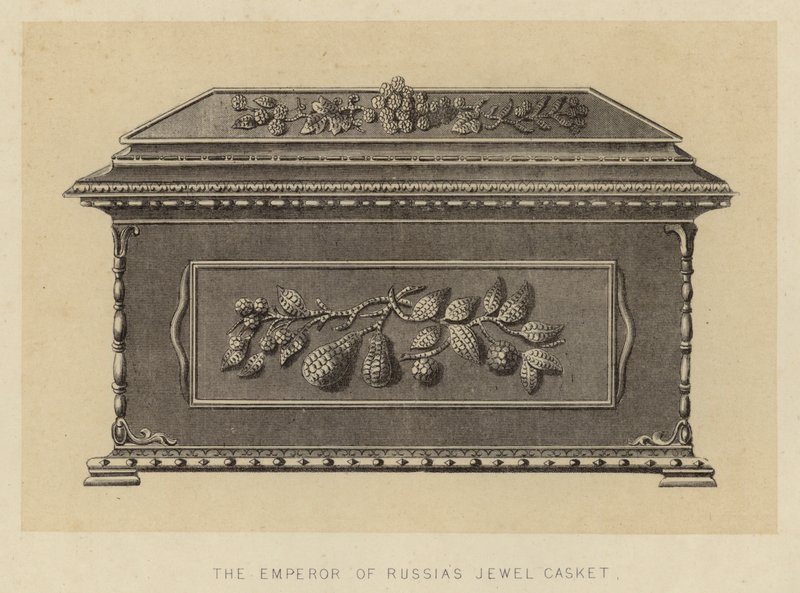 Das Juwelenkästchen des Kaisers von Russland (Lithografie) von English School