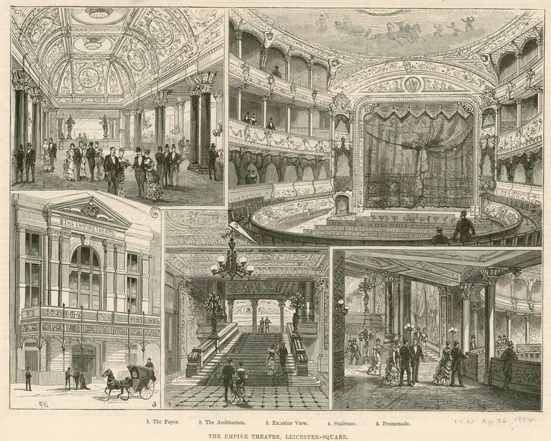 Das Empire Theatre, Leicester Square, London von English School