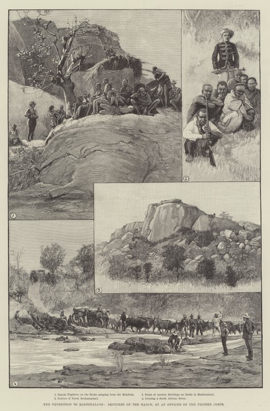 Die Expedition nach Mashonaland, Skizzen vom Marsch von English School