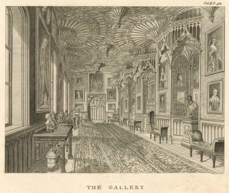 Die Galerie in Strawberry Hill, Twickenham, London von English School