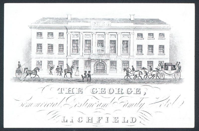 The George, Handels- und Familienhotel, Visitenkarte von English School