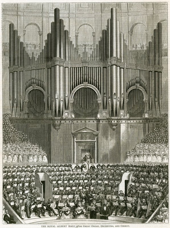 Die Große Orgel in der Royal Albert Hall von English School