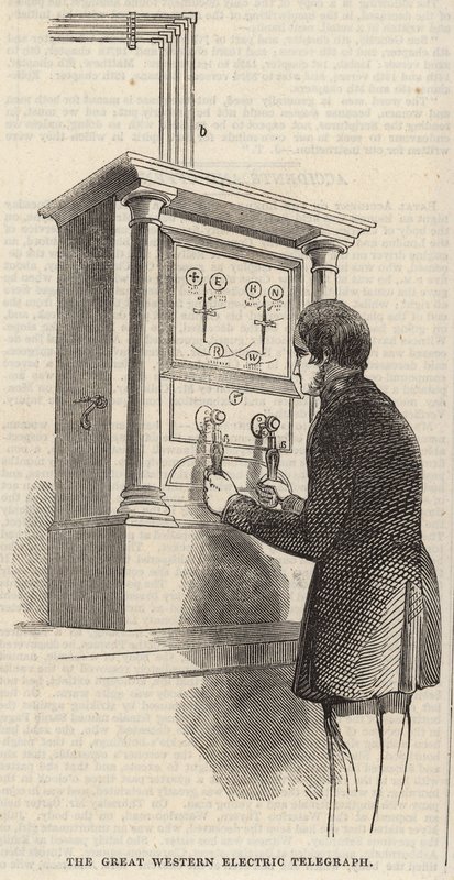 Der Great Western Electric Telegraph von English School