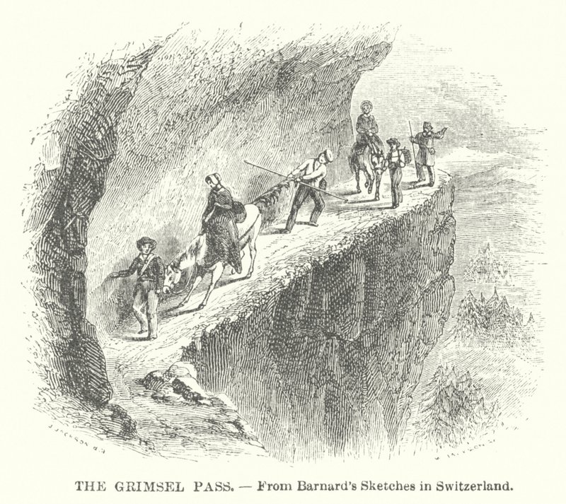 Der Grimselpass (Gravur) von English School