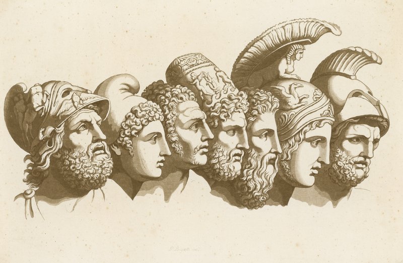 Die Helden des Trojanischen Krieges von English School