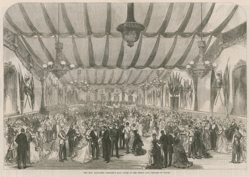 Der Ball der Ehrenwerten Artilleriegesellschaft für den Prinzen und die Prinzessin von Wales von English School