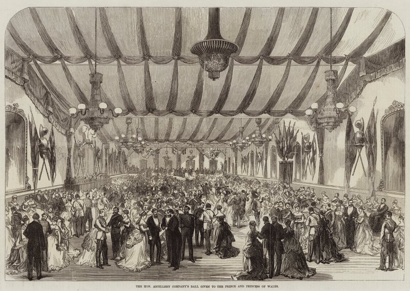 Ball der Honourable Artillery Company für den Prinzen und die Prinzessin von Wales von English School