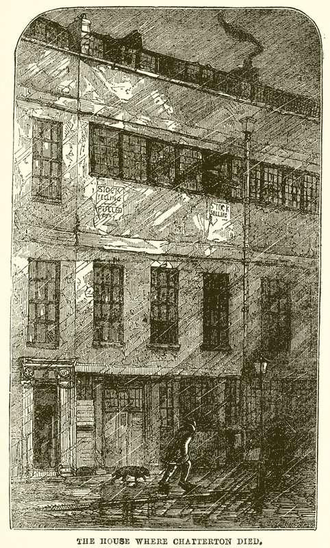 Das Haus, in dem Chatterton starb von English School