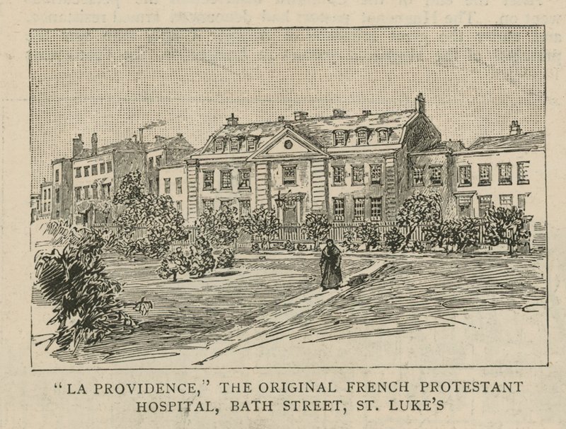 Die Hugenotten in England: La Providence, das ursprüngliche französische protestantische Krankenhaus, Bath Street, St Lukes von English School