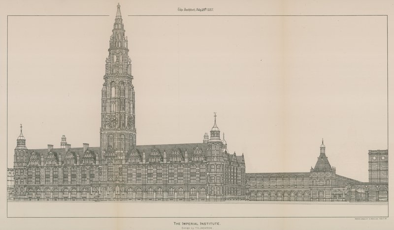 Das Imperial Institute: Entwurf von T G Jackson von English School
