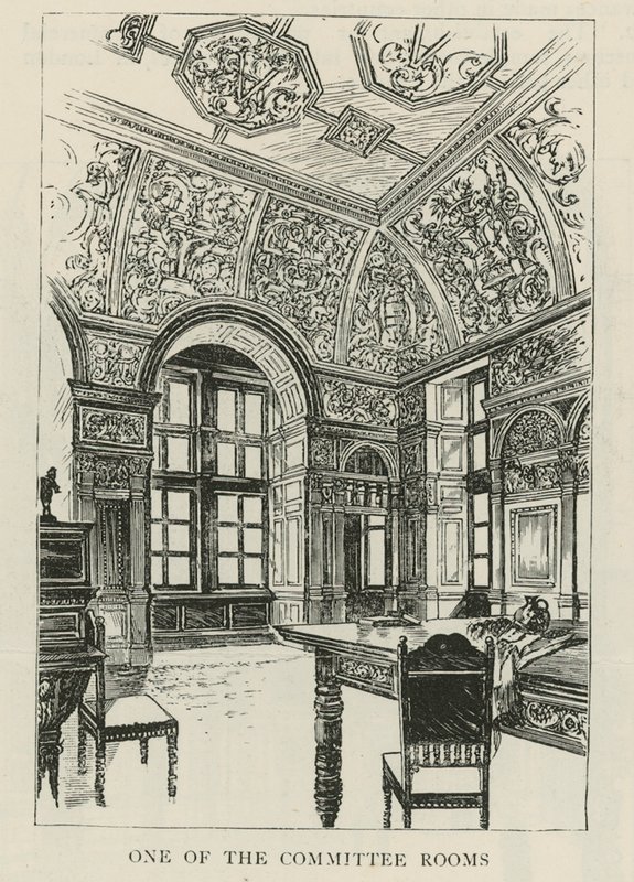 Das Imperial Institute: Einer der Ausschussräume von English School