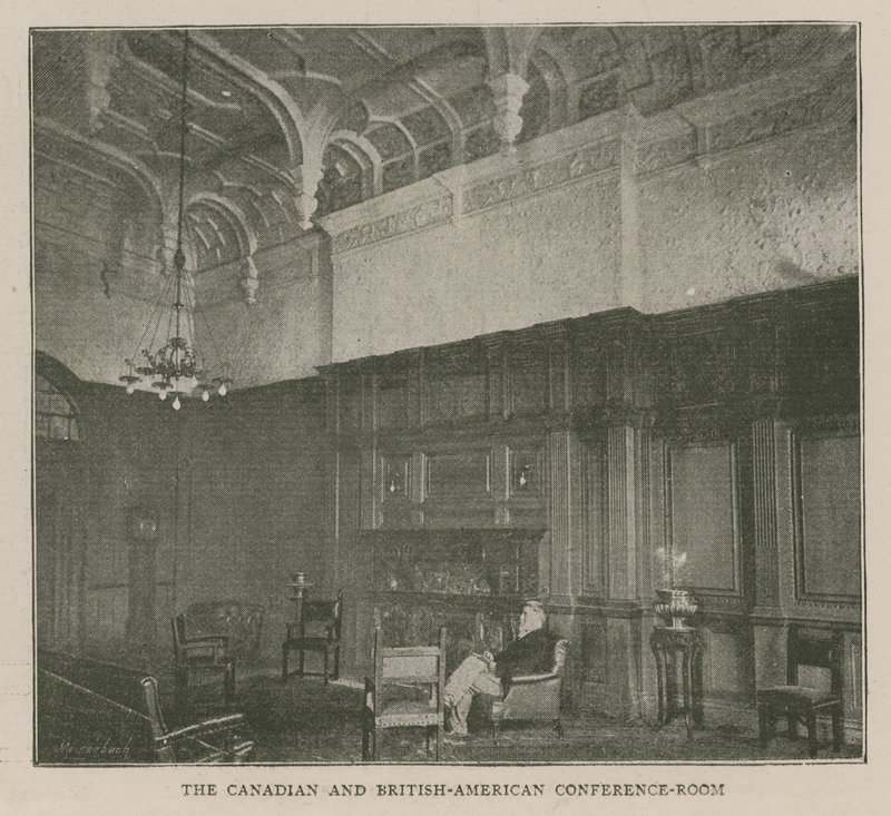 Das Imperial Institute: Der kanadische und britisch-amerikanische Konferenzraum von English School