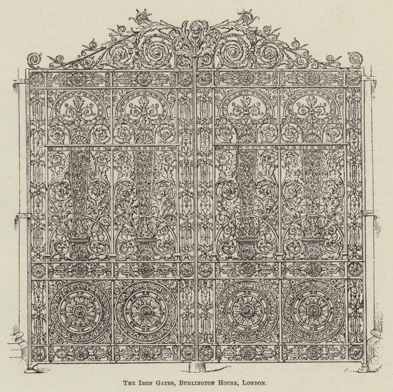 Die Eisernen Tore, Burlington House, London von English School