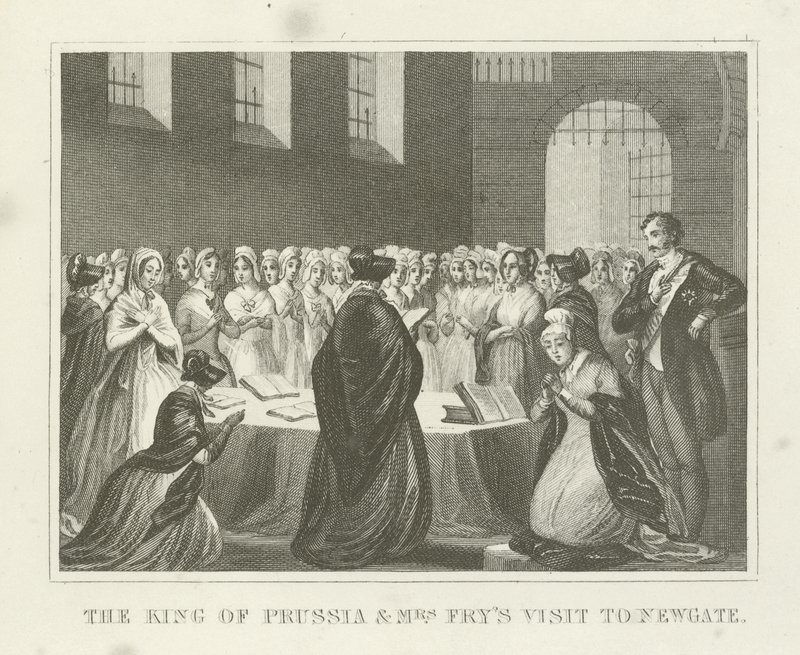 Der König von Preußen und Mrs. Frys Besuch in Newgate von English School