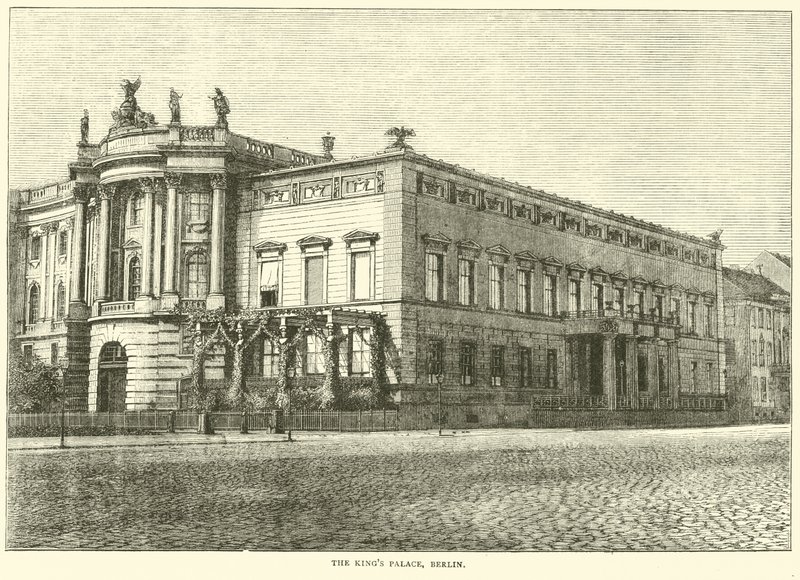 Das Königspalais, Berlin, März 1871 von English School