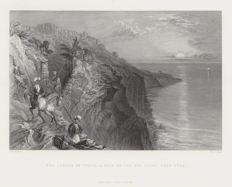 Die Leiter von Tyrus - ein Pass an der Küste, nahe Tyrus von English School