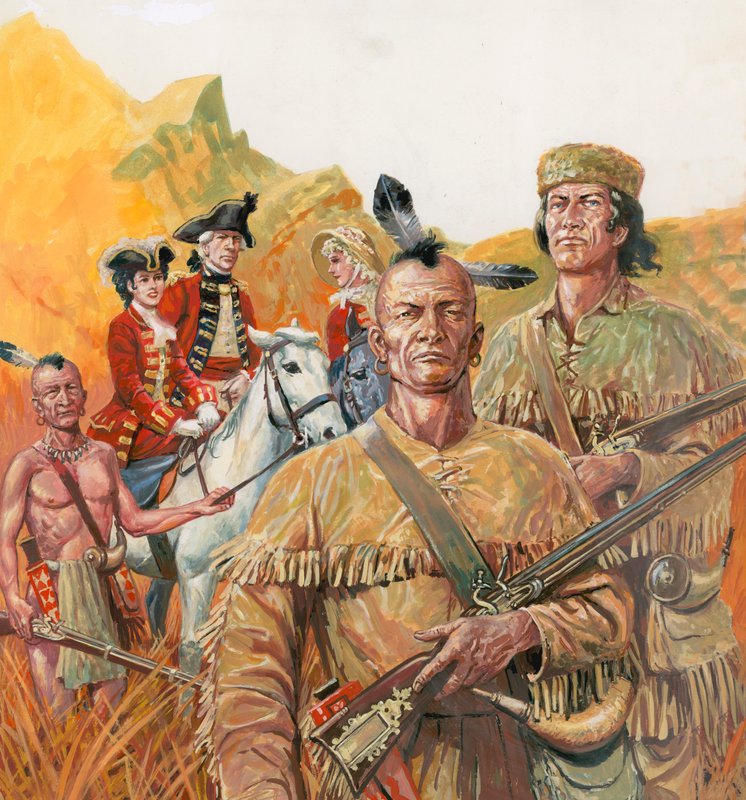 Der letzte Mohikaner, der Roman von James Fenimore Cooper von English School