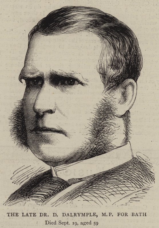 Der verstorbene Dr. D. Dalrymple, Abgeordneter für Bath (Gravur) von English School