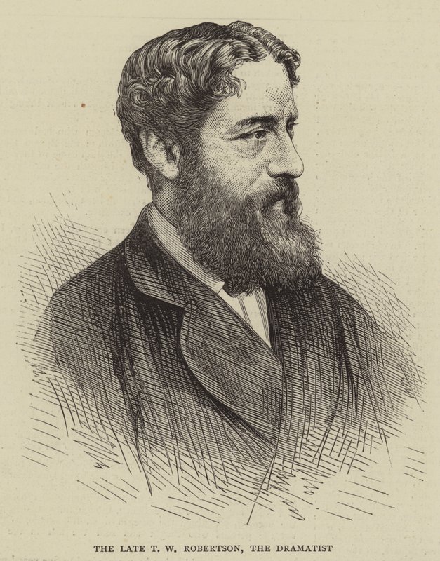 Der verstorbene T W Robertson, der Dramatiker von English School