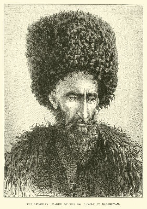 Der Lesghian-Führer des Aufstands von 1861 in Dagestan von English School