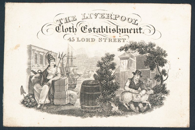 The Liverpool Cloth Establishment, Visitenkarte von English School