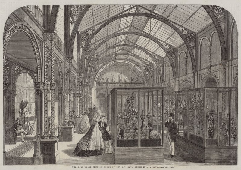 Die Leihsammlung von Kunstwerken im South Kensington Museum (Stich) von English School
