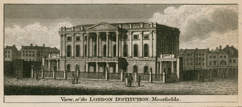 Die London Institution, Moorfields, London von English School