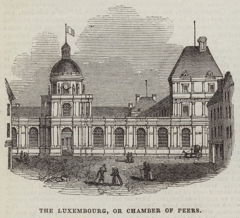 Das Luxemburg oder die Kammer der Peers (Stich) von English School