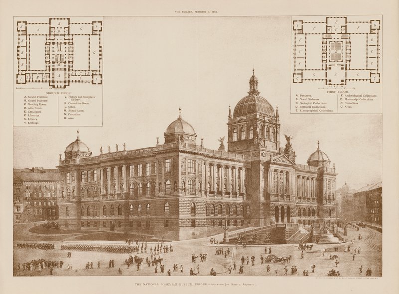 Das National Böhmische Museum, Prag von English School