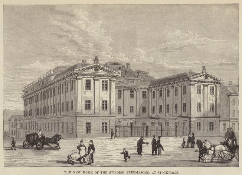 Das neue Heim der schwedischen Freimaurer in Stockholm (Stich) von English School