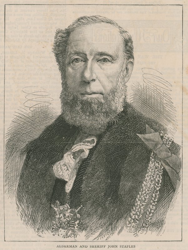 Der neue Lord Mayor und Sheriffs: Alderman und Sheriff John Staples von English School
