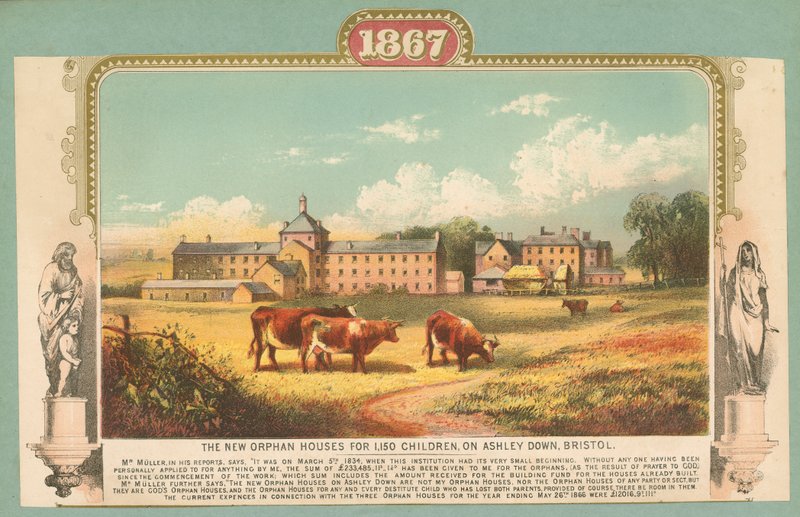Die neuen Waisenhäuser für 1.150 Kinder, auf Ashley Down, Bristol von English School