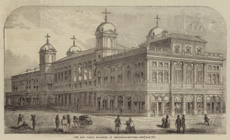 Die neuen öffentlichen Gebäude in Newcastle-on-Tyne von English School