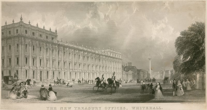Die neuen Finanzämter, Whitehall von English School