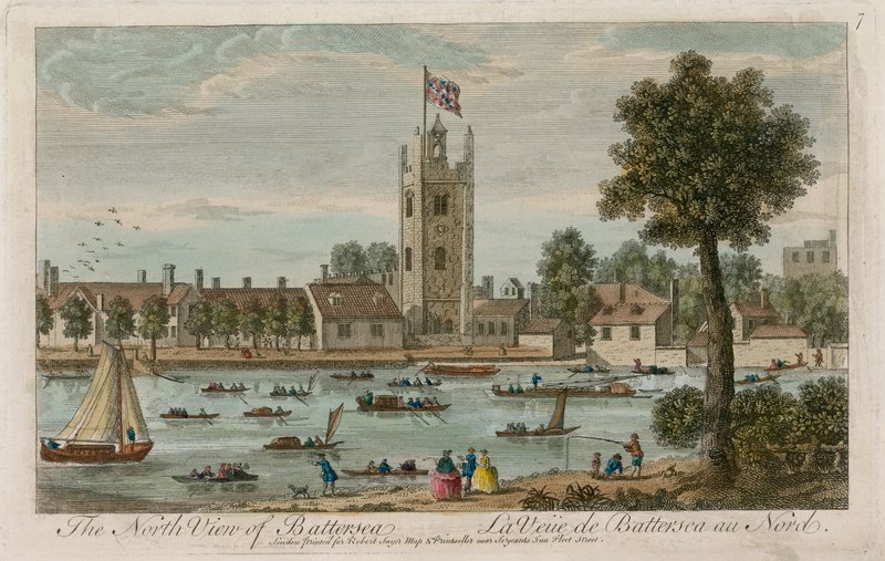 Die Nordansicht von Battersea von English School