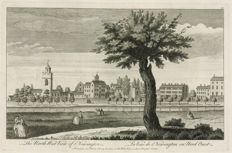 Die Nordwestansicht von Newington von English School