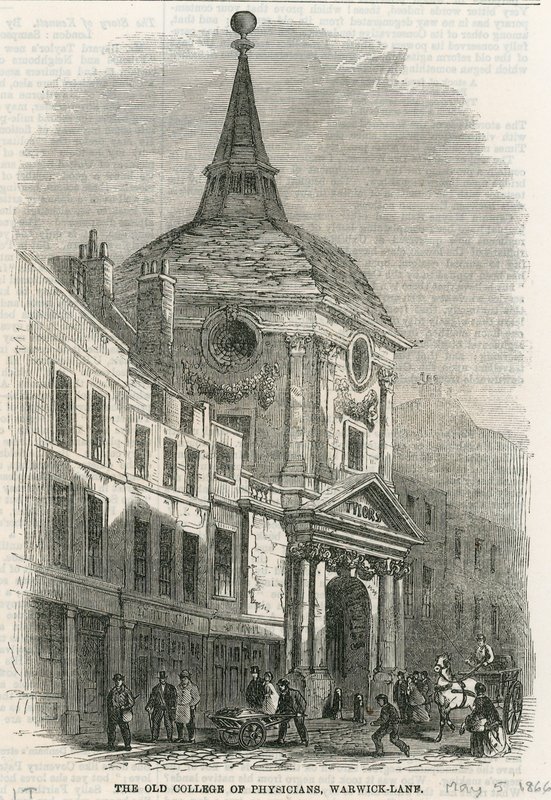 Das alte College of Physicians in Warwick Lane von English School
