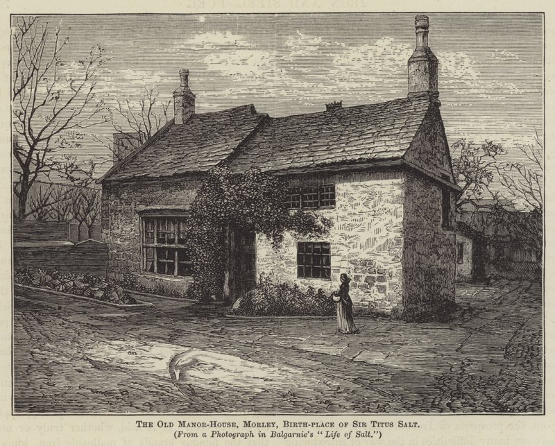 Das alte Herrenhaus, Morley, Geburtsort von Sir Titus Salt von English School