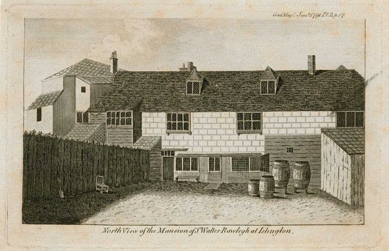 Das alte Pied Bull (Rückseite), Sir Walter Raleighs Haus von English School