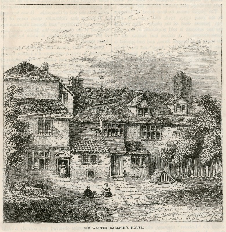 Das alte Pied Bull (Rückseite), Sir Walter Raleighs Haus von English School