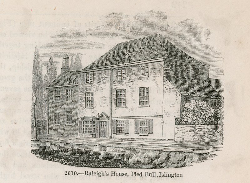Das alte Pied Bull Inn, Islington von English School