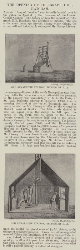 Die Eröffnung des Telegraph Hill, Hatcham von English School