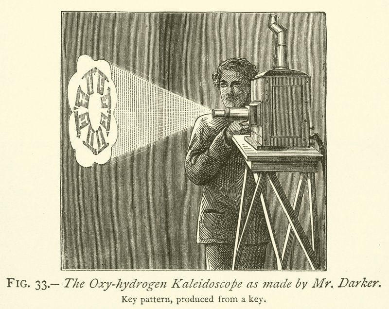 Das Oxy-Wasserstoff-Kaleidoskop von Mr. Darker von English School