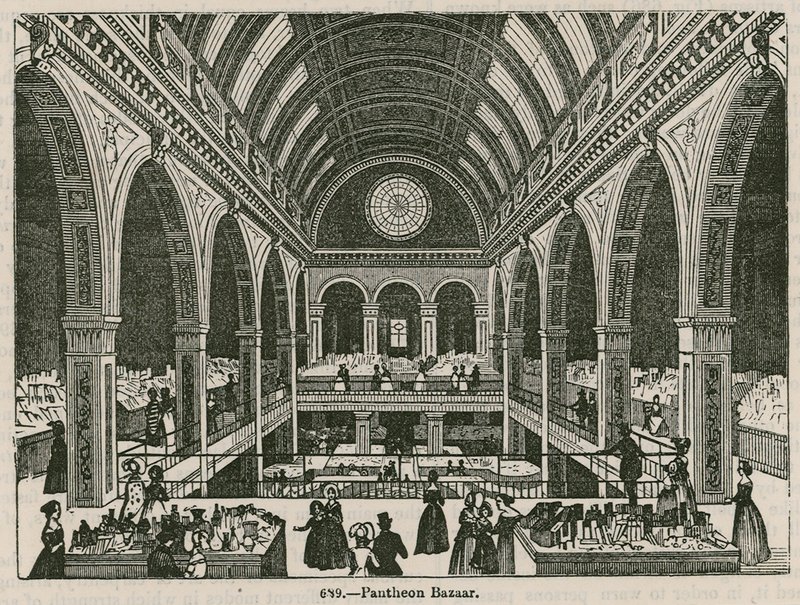 Der Pantheon-Basar, Oxford Street, London von English School